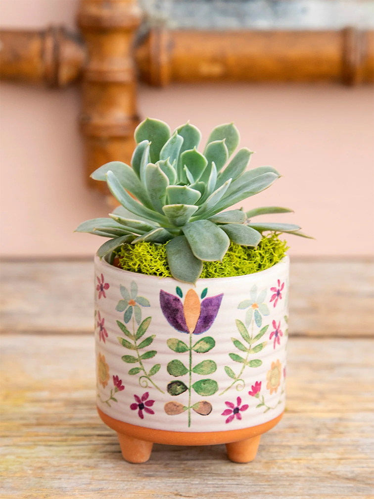 artisan plant pots FOLK FLOWER MINI ARTISAN PLANTER – TheScenicRoute